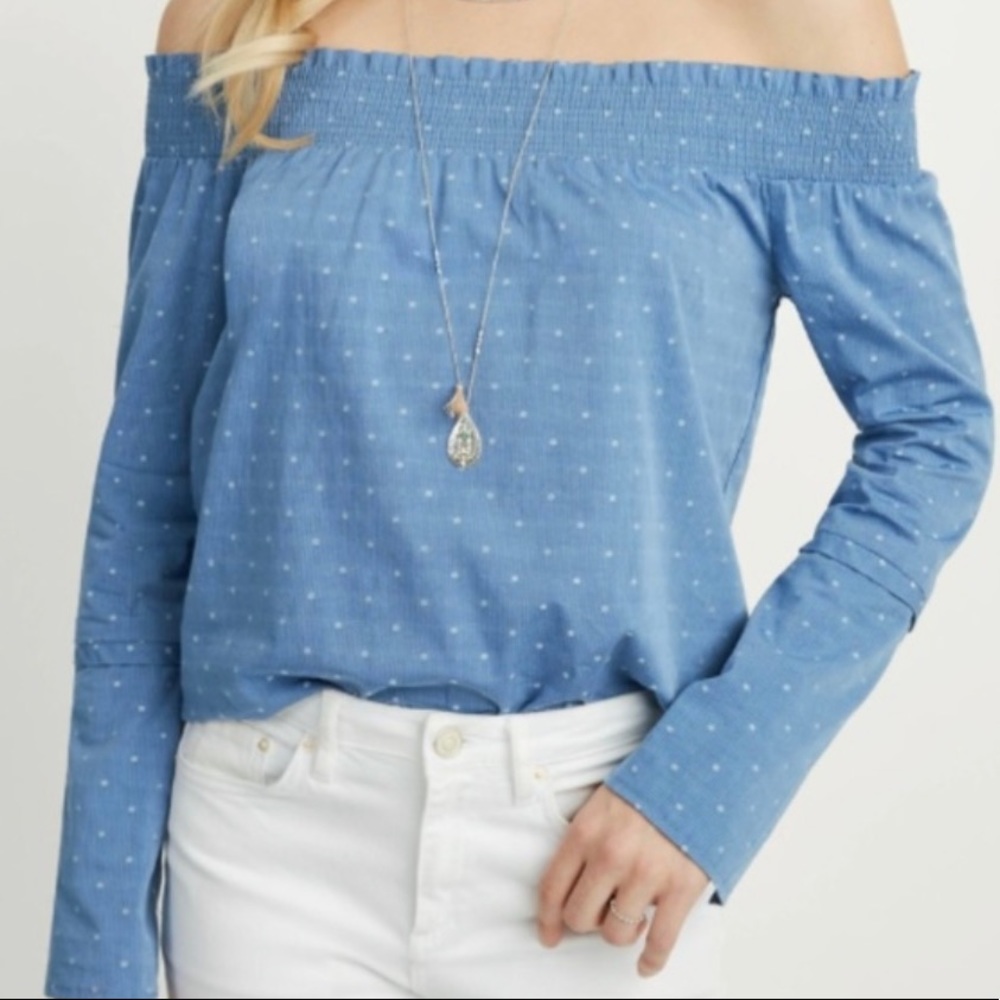 Stella and Dot Blue Gemma Top